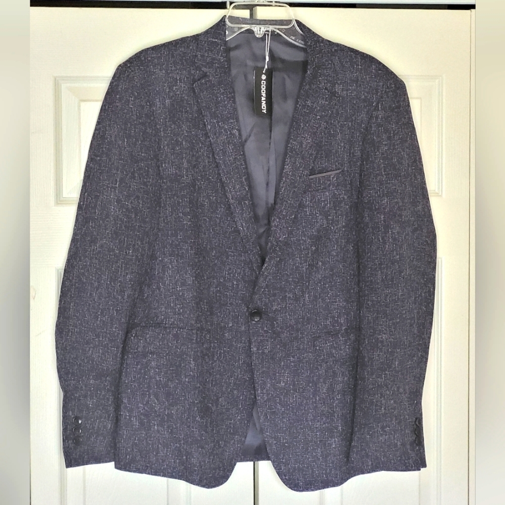 Coofandy Men's Navy Blazer Suit Coat Size M